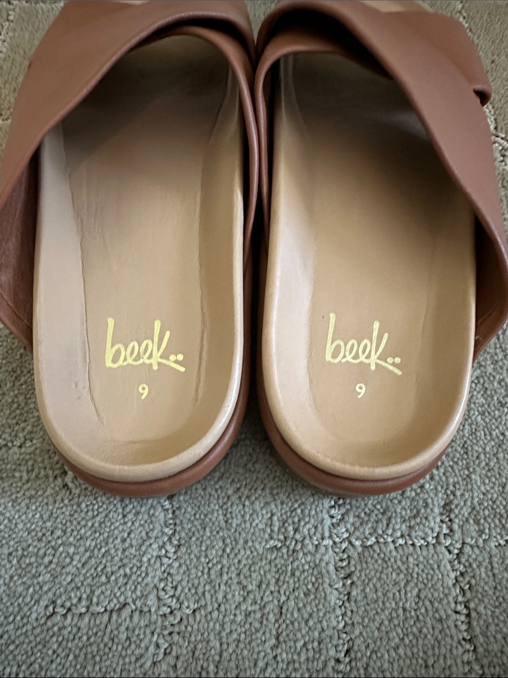 Beek Robin Slide Sandal Tan Size 9 - Picture 4 of 8